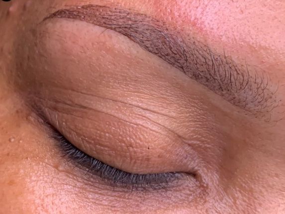 Ombré powder brow après