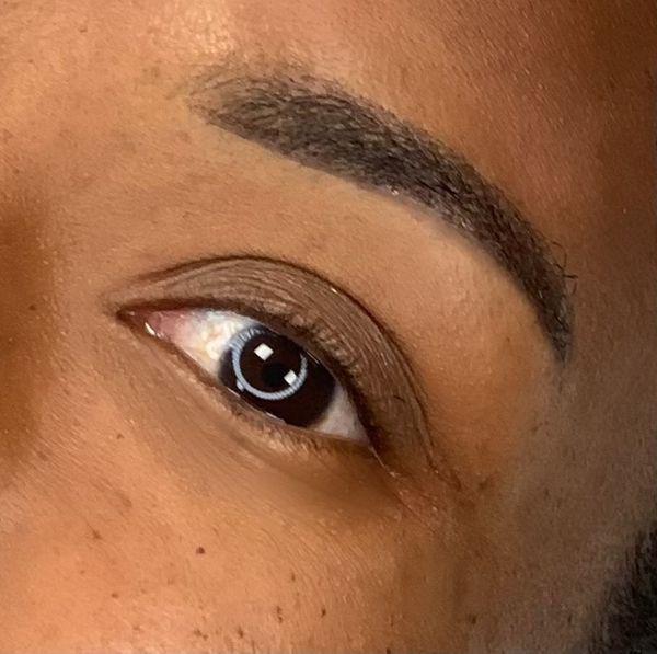 Ombré powder brow après
